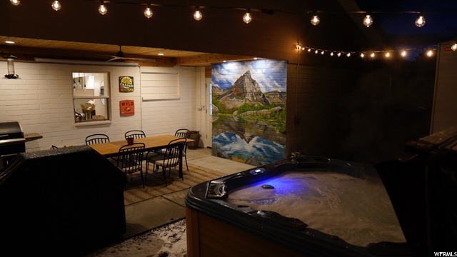 Inviting Hot Tub at Night