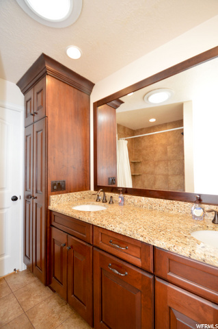 Main Floor Full Bath with Double Sinks