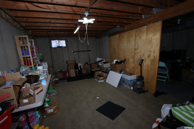 east unfinished basement