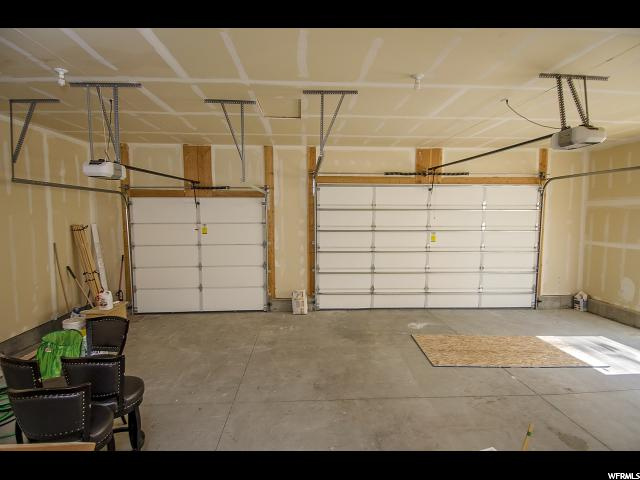 Three car garage with storage