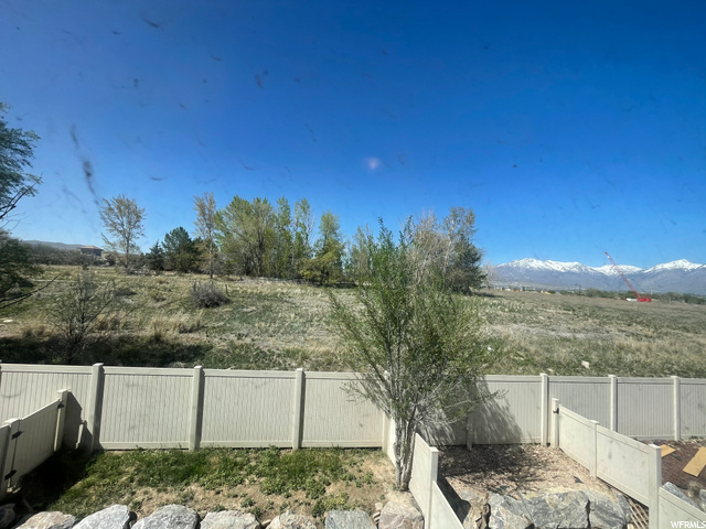 Looking at the yard from the bedroom #2