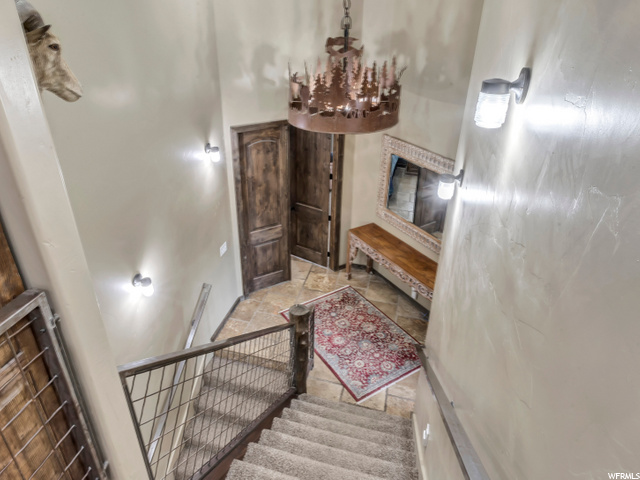 Stairs from Top floor to Master