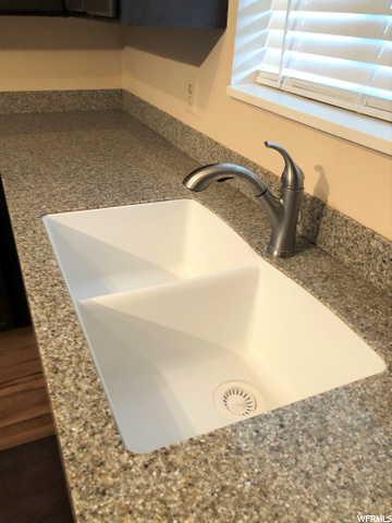 Deep double kitchen sink