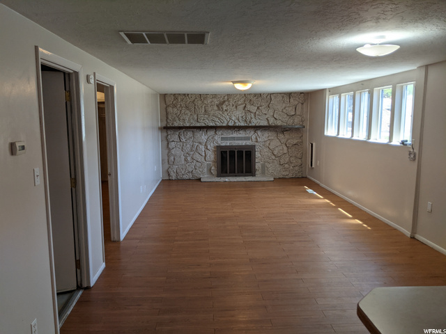 Basement Living Room and Fireplace