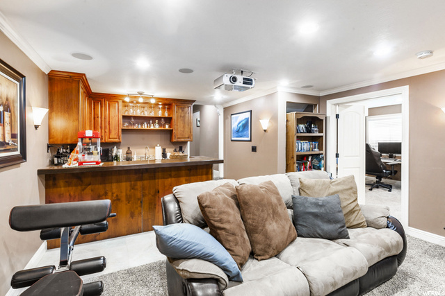 Theatre Room with Wet-bar