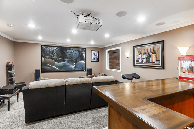 Theatre Room with Wet-bar