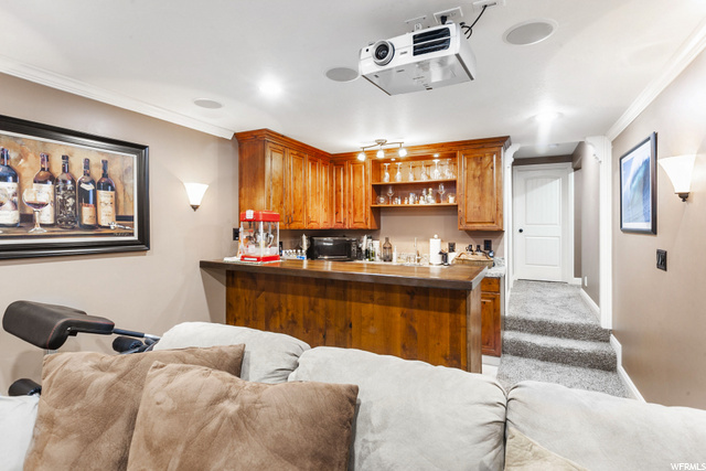 Theatre Room with Wet-bar