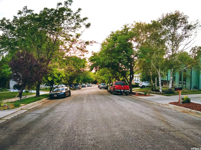 Other side street view looking west