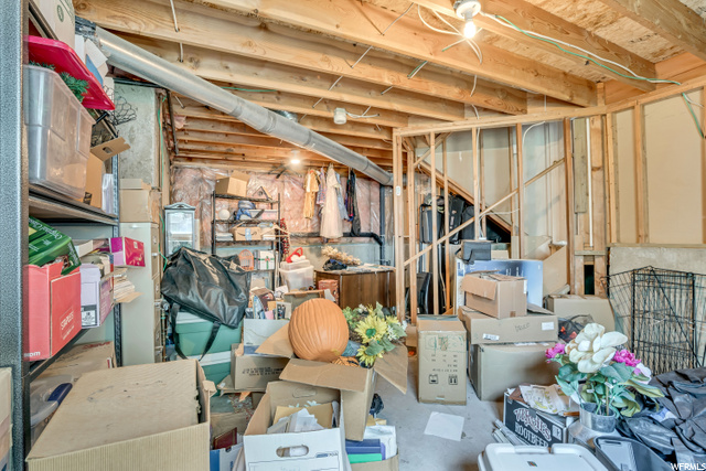 Basement storage area