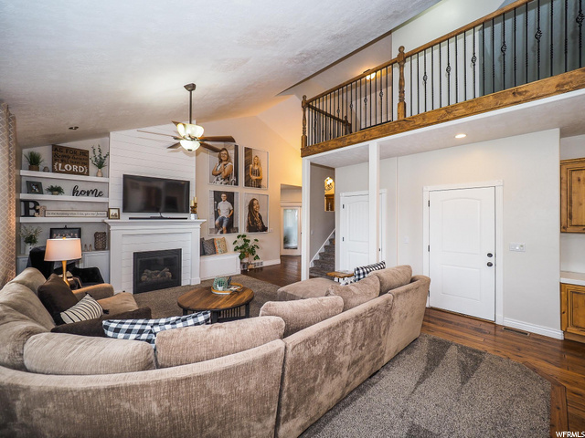 Living Room showing Loft