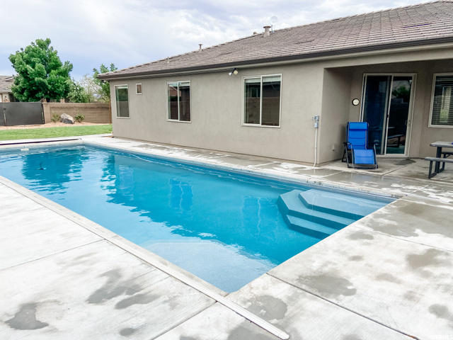 New Salt Water Pool in backyard