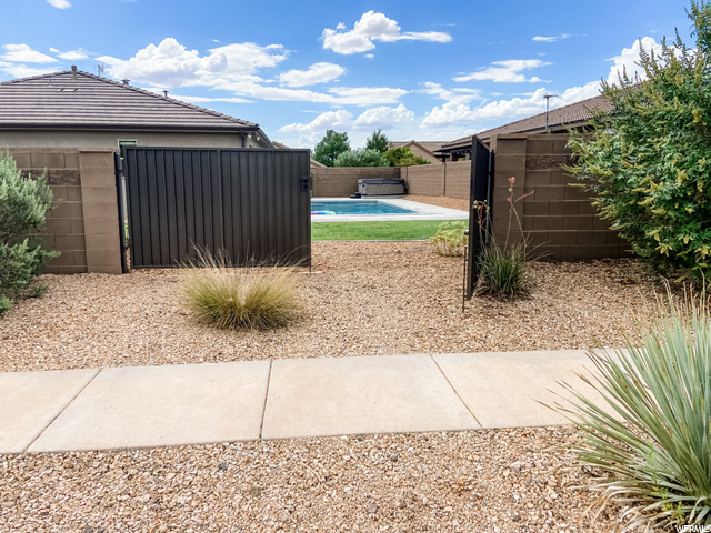 Gate to backyard