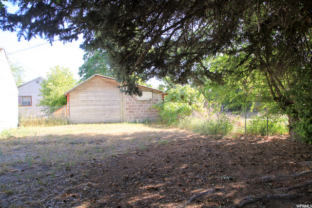 Large backyard