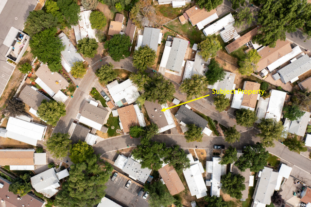 Aerial photo of the home