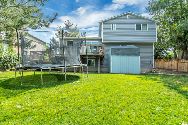 Large Trampoline included