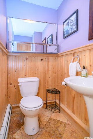 Half bath upstairs