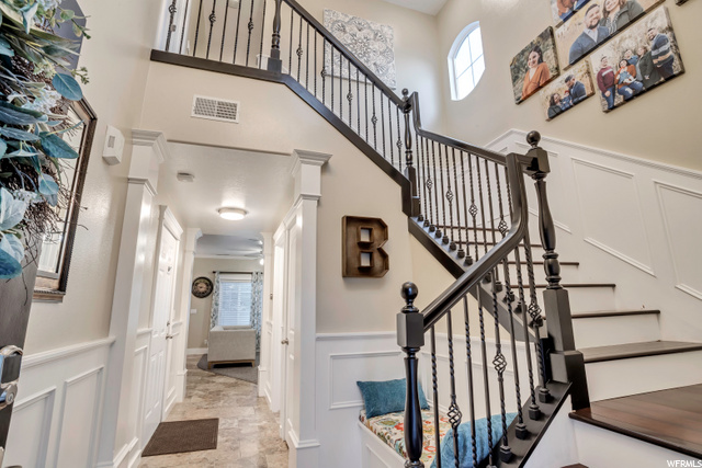 Grand Entry w/Custom Wainscoting