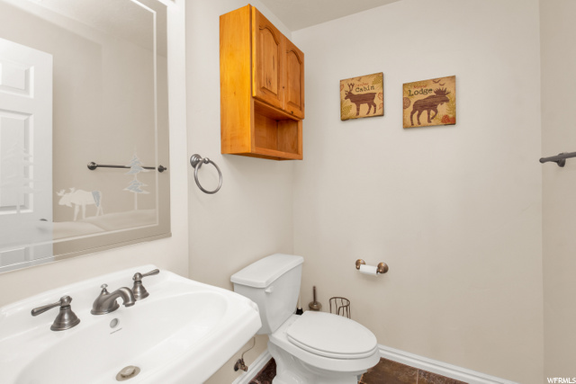 Main level half bath