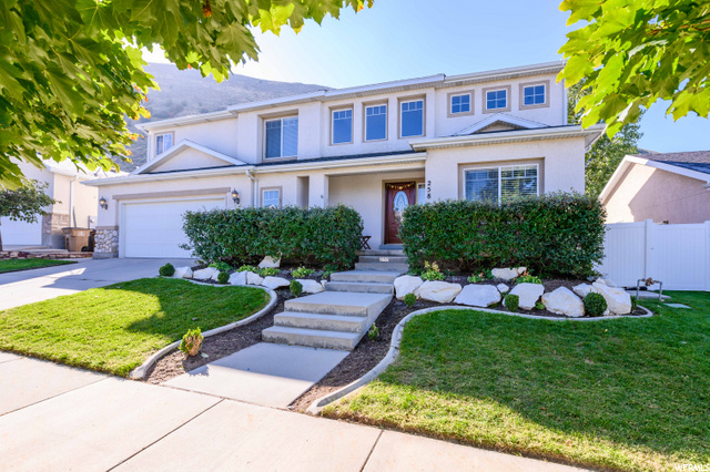 Front of home in summer
