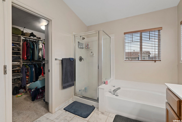 Master bath and closet