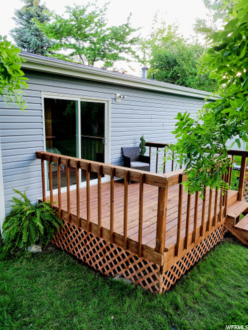 Deck off of the master bedroom