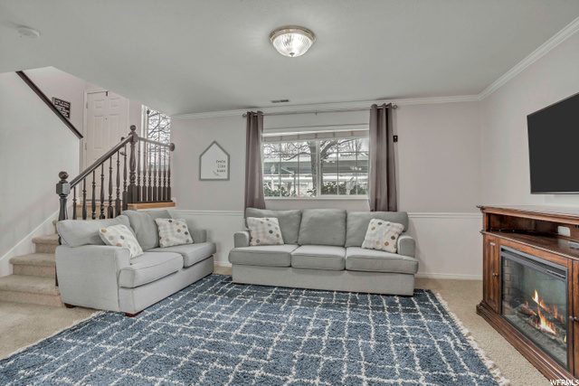 Inviting and cozy living room.