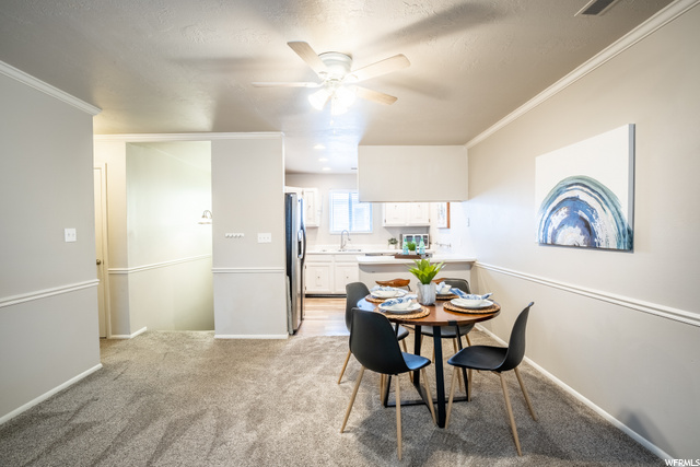 Roomy eating area.