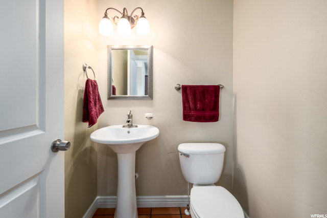 1/2 bath on main level