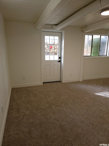 Basement door leading out to back yard.