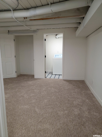 left side storage/closet, right side laundry room.