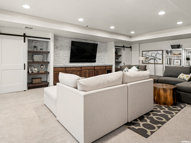 basement family room