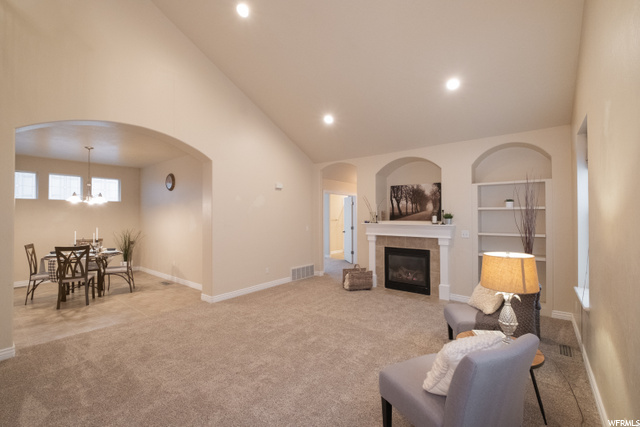 open to dinette area