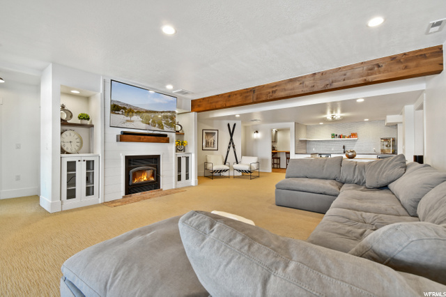 basement family room