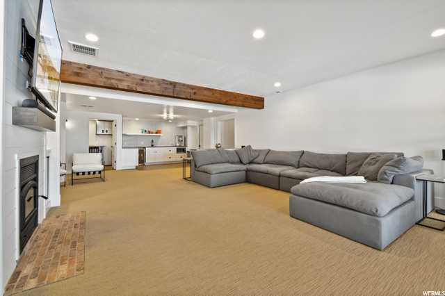 basement family room
