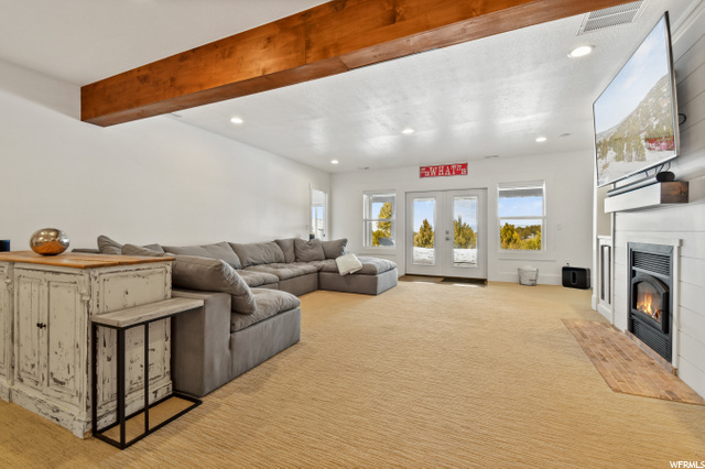 basement family room
