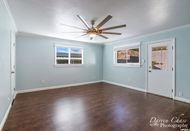 Master bedroom/back door