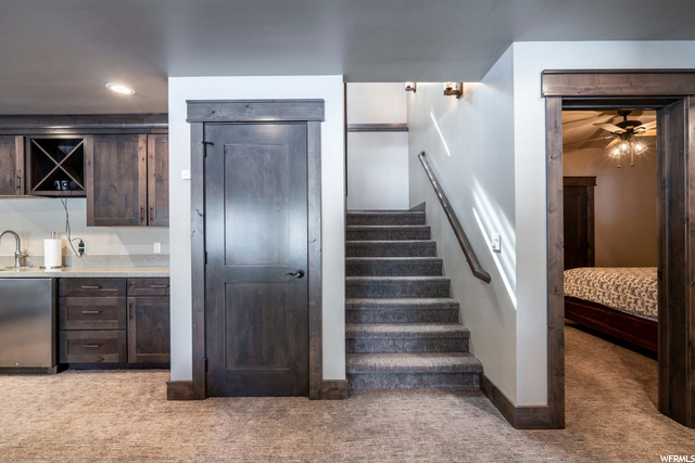 Stairs Down to Walkout Basement