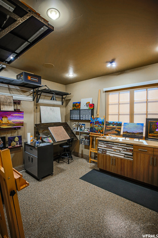 Art/ Craft Room off Garage