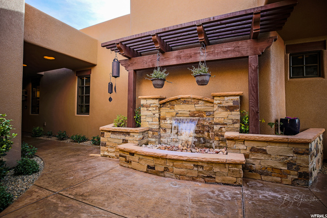 Waterfall in Courtyard