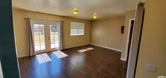 Family room with walkout to back patio