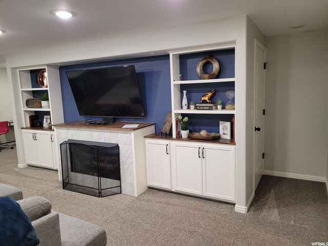Custom Feature Wall with Fireplace