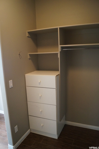 Walk in closet with built ins