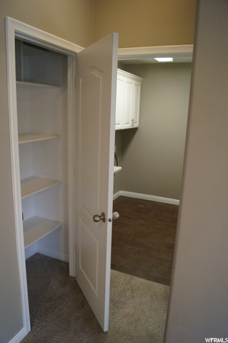 Linen closet, Laundry room