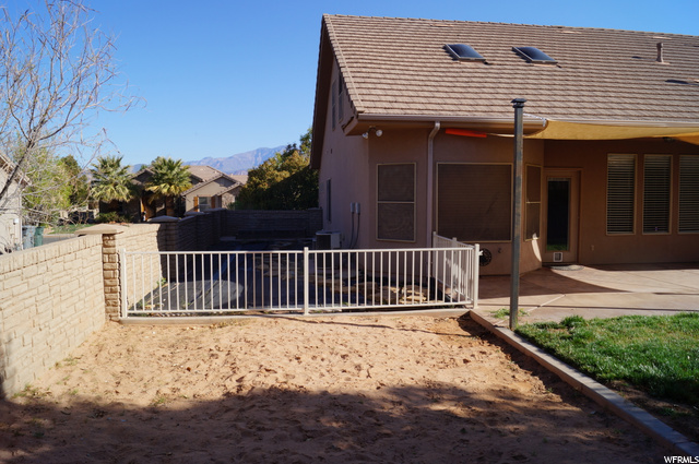 Fenced pet or garden area