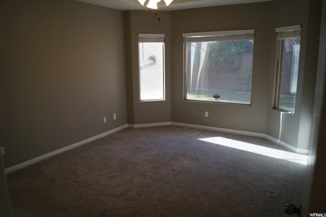 Bay Window, view of backyard