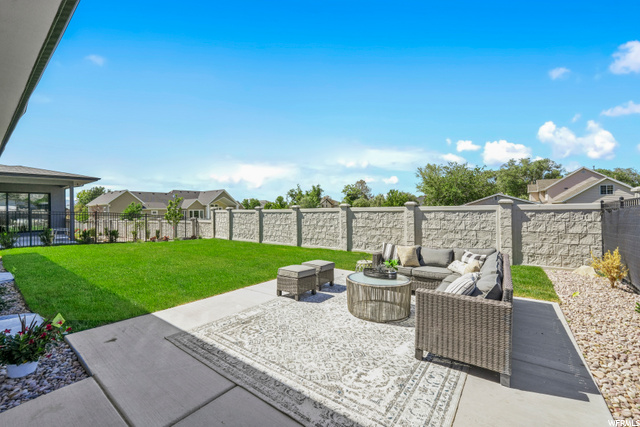 VIEW FROM COVERED PATIO