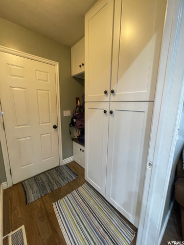 Mud room entry from garage