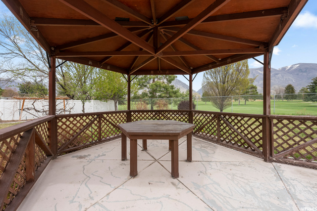 Sit under the shade of your own gazebo and visit friends while enjoying breath-taking scenery!