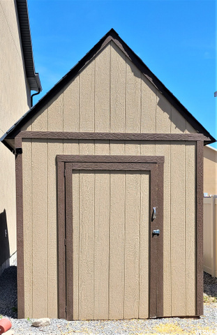 Large shed included