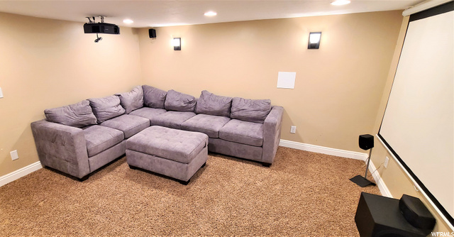 BONUS basement includes screen & projector & speak